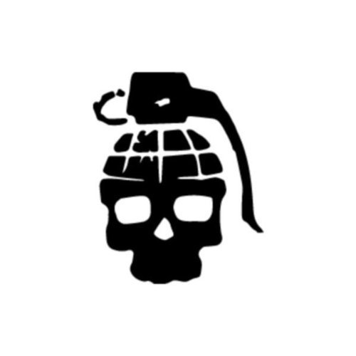 Amazon.com: SKULL HAND GRENADE LOGO VINYL STICKERS SYMBOL 5.5